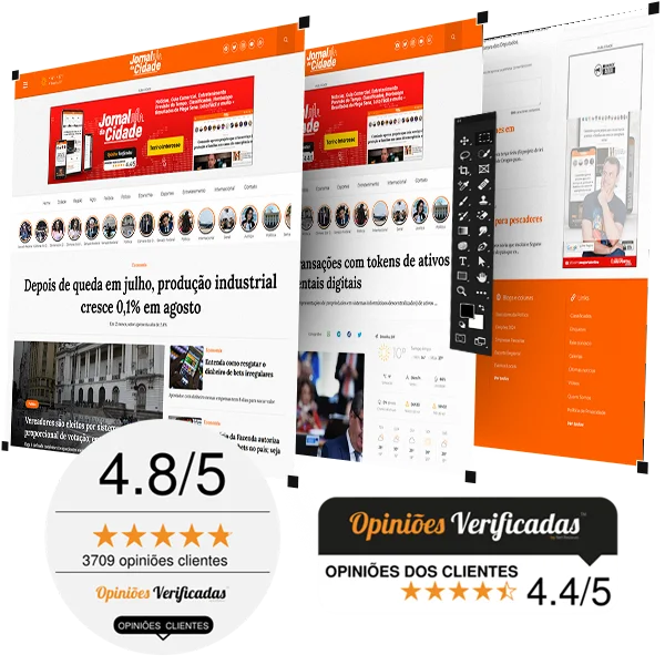 Mockup do Portal de Notícias